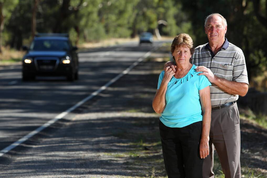 Jenny and Jack Murray have campaigned for stricter regulations for trucks. Picture: MATTHEW SMITHWICK