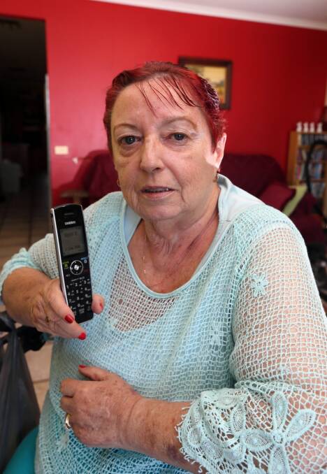 Margaret Purss has been getting fraud phone calls claiming to be the tax office. Picture: PETER MERKESTEYN