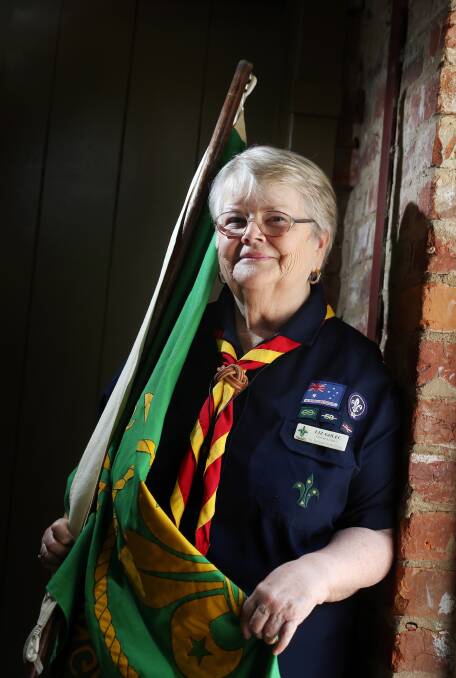 Liz Golec has been rapt with the Scouts since becoming involved in the 1960s. Picture: JOHN RUSSELL