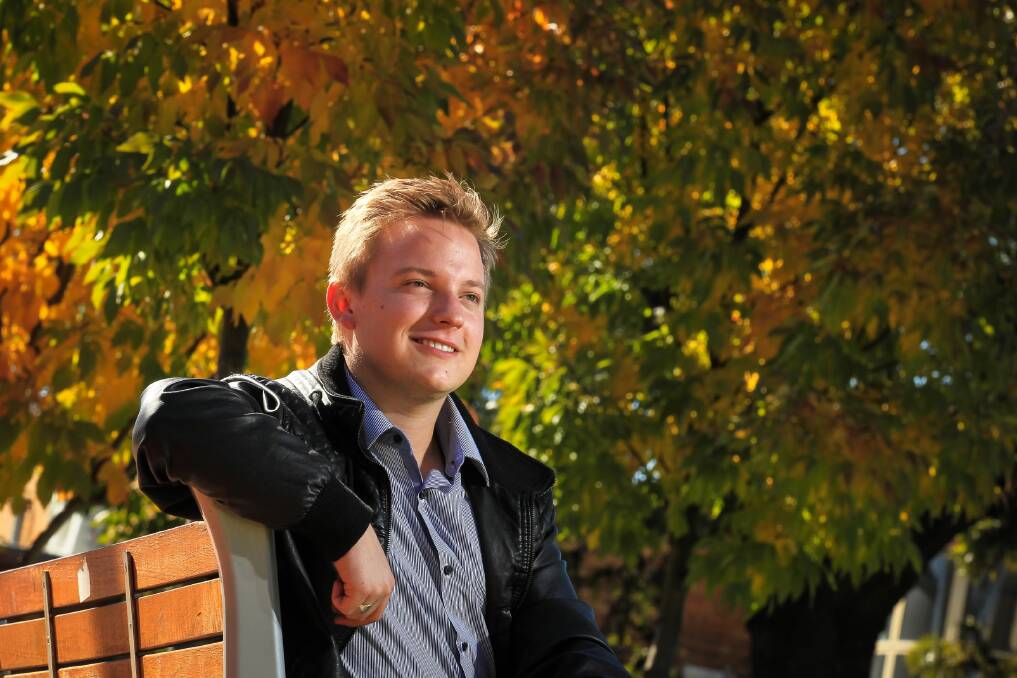 Eric Kerr was aged just 18 when elected to Wodonga Council and now he has his sights on the seat of Indi. Picture: DYLAN ROBINSON