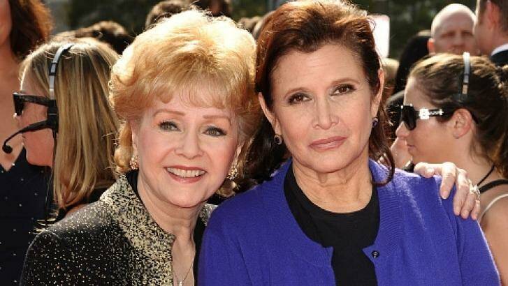 Actresses Debbie Reynolds and Carrie Fisher. Photo: Jason LaVeris