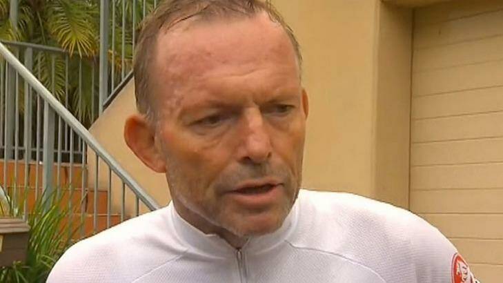 A spokesman for the Alliance Defending Freedom would not say where or when former prime minister Tony Abbott will address it, or whether he will be paid.  Photo: Channel Seven