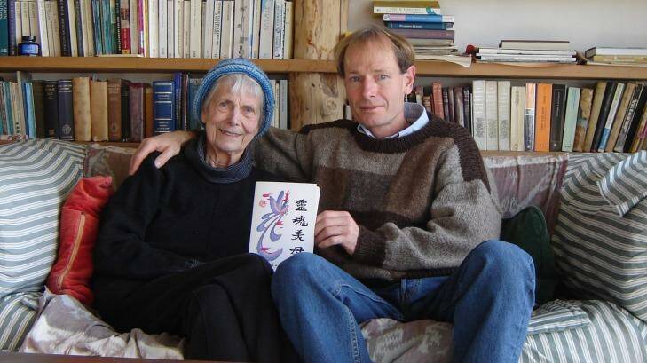 Sean Davison and his mother Patricia at her home near Dunedin, in August 2006, two months before her death. Photo: Supplied