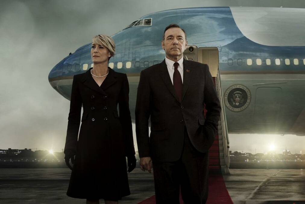 House of Cards stars Robin Wright and Kevin Spacey as Claire and Frank Underwood.  Photo: Netflix