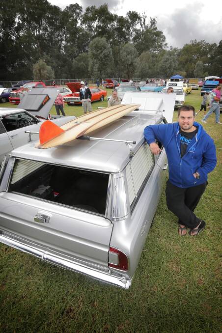 Graeme Carter, of Watsonia, with his 1968 Safari wagon, which he has owned since 1994.