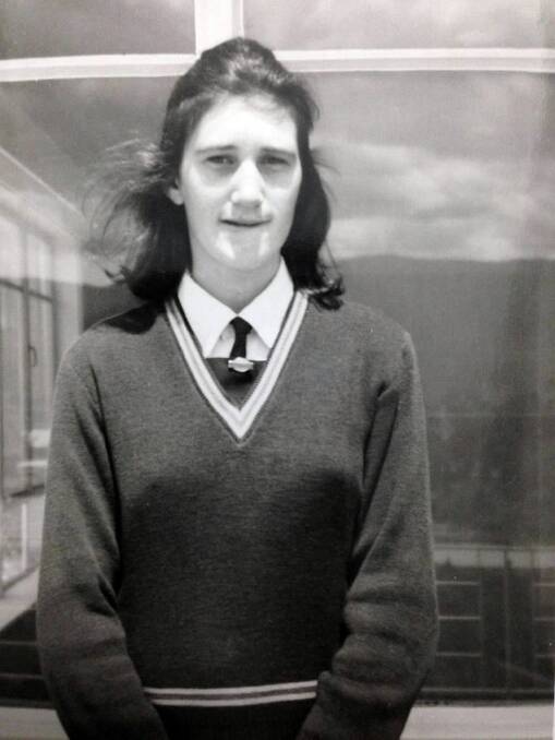 Peta Cox during her teenage student years, which saw her become school dux.
