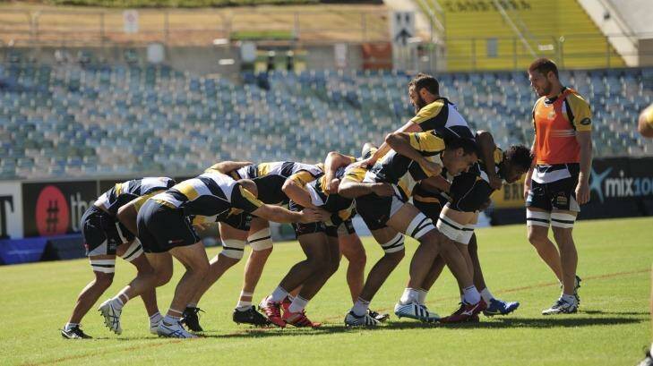 The Brumbies want referees to clamp down on the way the maul is defended. Photo: Graham Tidy
