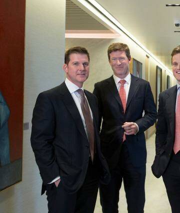 Citigroup's Tony Osmond, Philip Graham, Aiden Allen and Nick Bagot. Photo: Michele Mossop/Fairfax Media