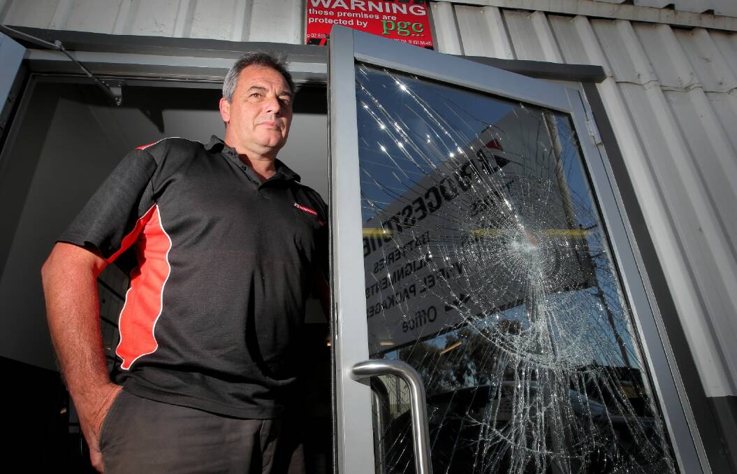 Graeme Edgar is offering a reward to catch thieves and vandals targeting his businesses. Picture: DAVID THORPE