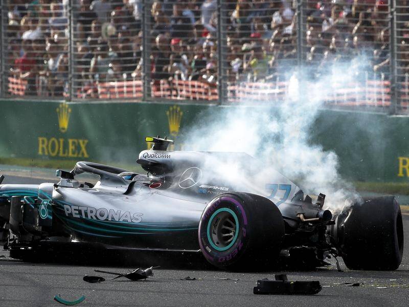 Not happy Jan: Mercedes bosses are said to be unimpressed after Valtteri Bottas' qualifying crash.