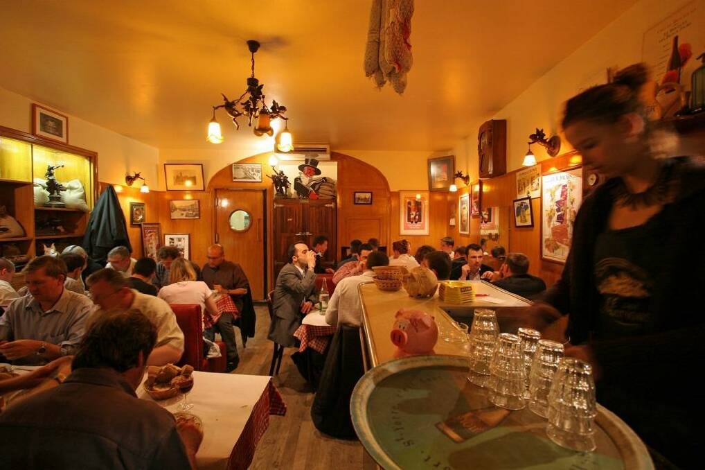 Local lore: A typical Lyon cafe.