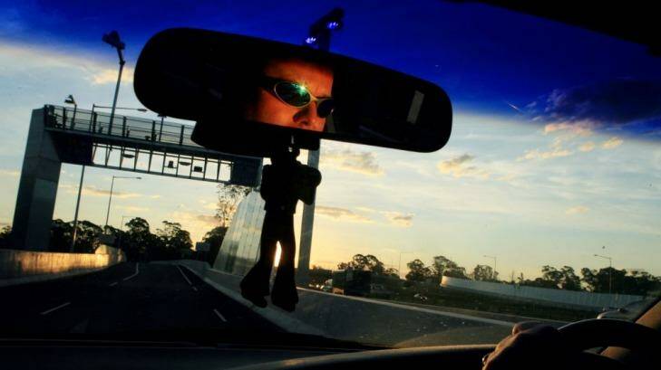 Sydney motorist Craig Fulham on the M7. Photo: Andrew Meares