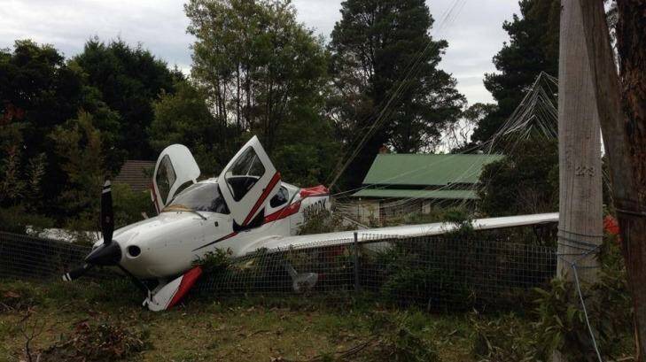 A light plane has crashed in the Blue Mountains. Photo: Courtesy of Sarah Wilson