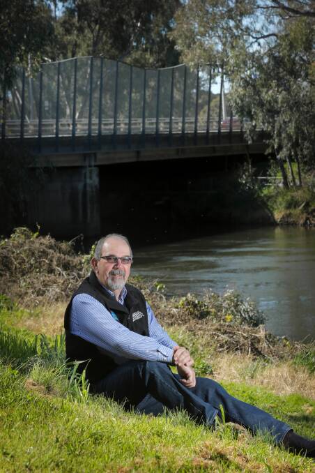 Murray Meander co-ordinator Dick Phillips looks over the Murray at Union Bridge. He is looking for more people to join the event. Picture: TARA GOONAN