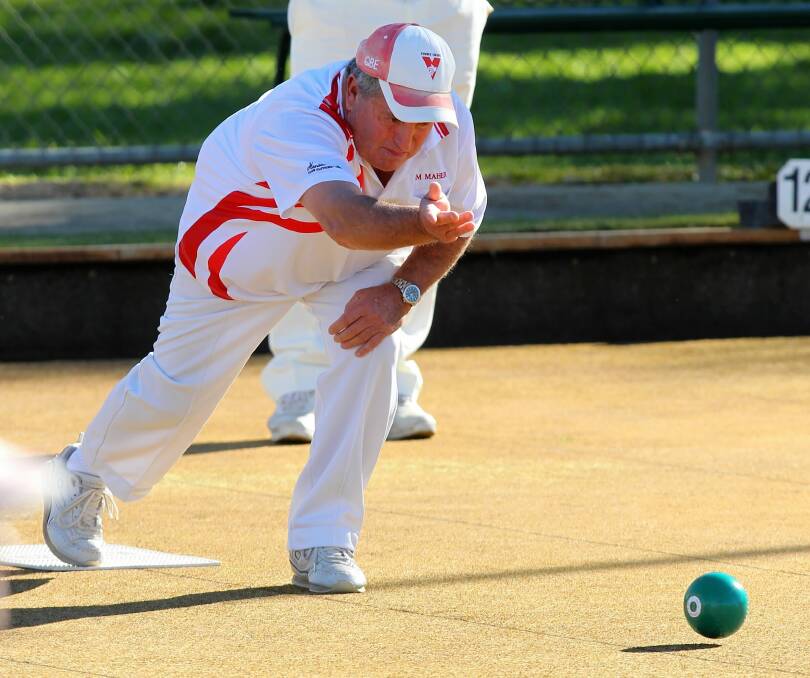 Kim Maher in action .... the district singles winner has been named lead for the Riverina Zone team.