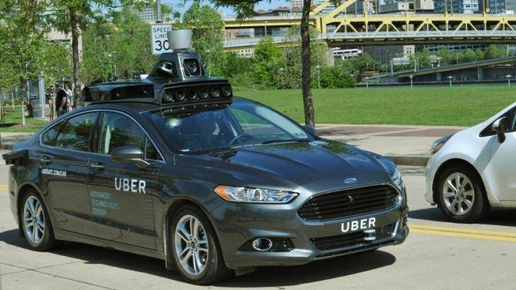 A driverless car being trialled in the United States.