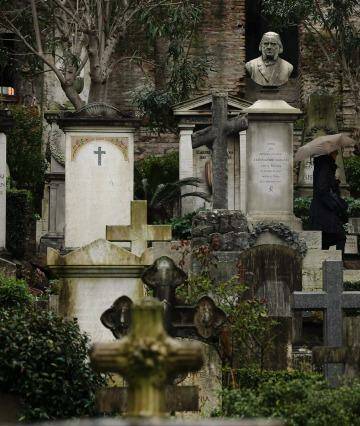 Resting place: Rome's Non-Catholic Cemetery contains one of the highest densities of famous and important graves anywhere in the world.