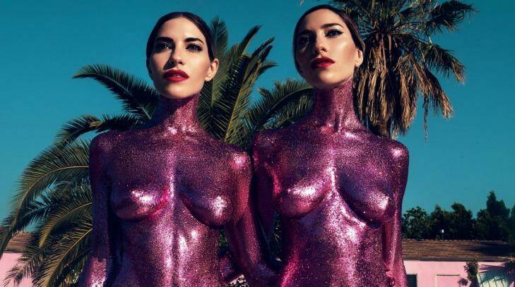 The Veronicas pose  for their new single <i>In My Blood</i>. Photo: Sony Music