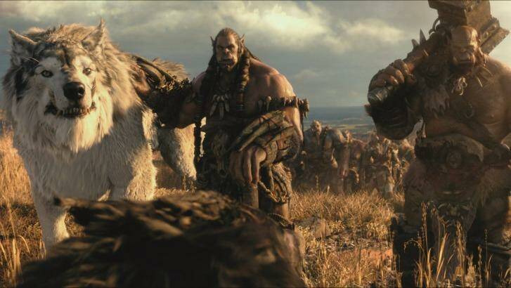 Giant orcs invade a peaceful kingdom in the film <i>Warcraft</I>. Photo: Universal