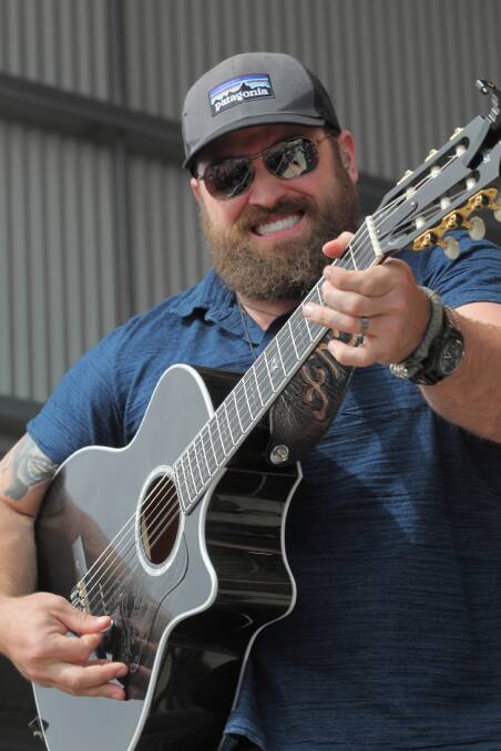 Zac Brown from the Zac Brown Band plays a tune. Picture: DAVID THORPE