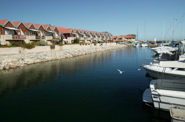 Hillarys Perth 060516 AFR pic by Erin Jonasson. Costal living, life and leisure. the houses and homes on the water front at Hillarys Boat harbour, 25km+ north of Perth. story Marsha Jacobs generic hold for files. att Michelle O Sullivan SPECIALX 00051050