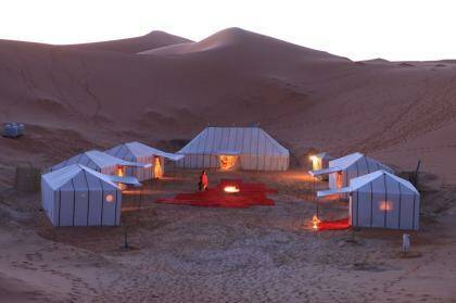 Merzouga Luxury Desert Camp, Erg Chebi, Morrocco.