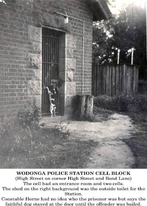 The old Wodonga police lock-up.