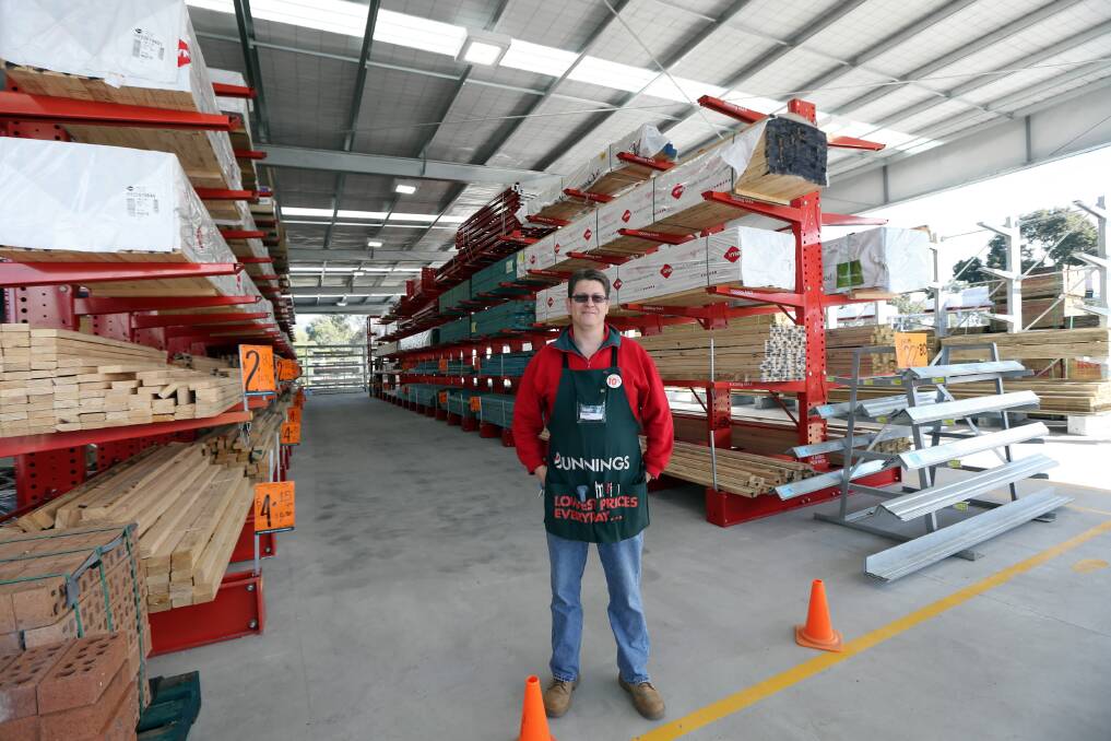 Bunnings Wangaratta store manager Andrew Orzeszko in pleased with the upgrade of the store. Picture: PETER MERKESTEYN