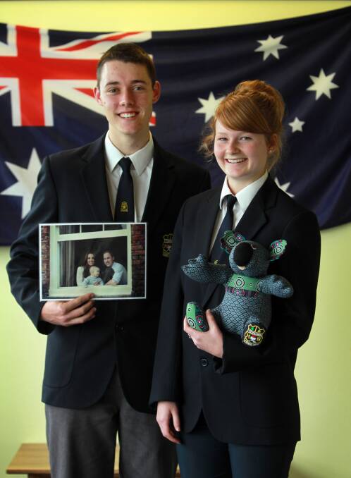 Corowa High School captains Patrick Schnelle, 17, and Emily Black, 17, were shocked but delighted when they received an invitation to the royal reception at the Sydney Opera House next week. Picture: MATTHEW SMITHWICK