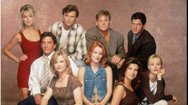 The cast of Melrose Place. Photo: AP Photo/Fox Broadcasting  Co
