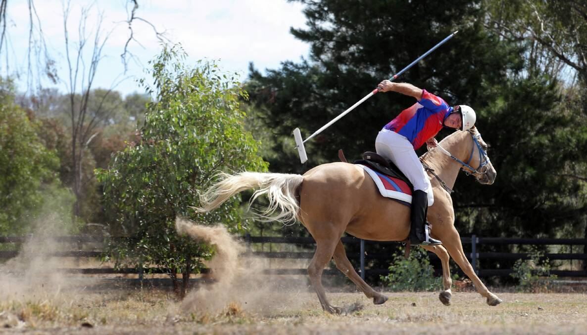 Jake Van Dorssen and Chamois are preparing for Australia’s tent-pegging showdown with South Africa at the Albury Show.
