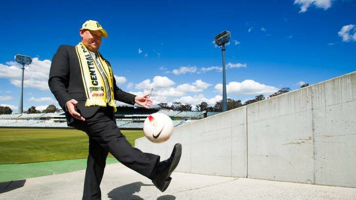 Former A-League4Canberra bid leader Ivan Slavich has signed up with the Central Coast Mariners to lead their campaign to generate support in the capital. Photo: Elesa Kurtz