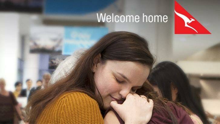 Tugging at the heartstrings: One of the ads of the airline's new campaign Photo: supplied