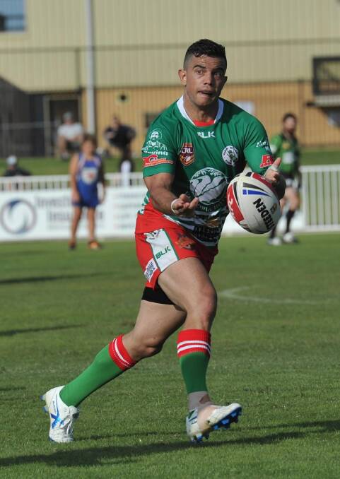 Joe Williams, the former South Sydney, Penrith, Canterbury and Thunder star, in action for Brothers.