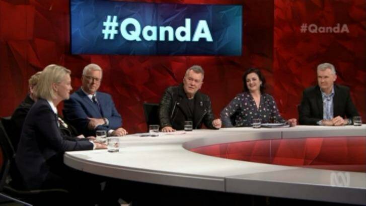 The panel on Q&A. Photo: ABC