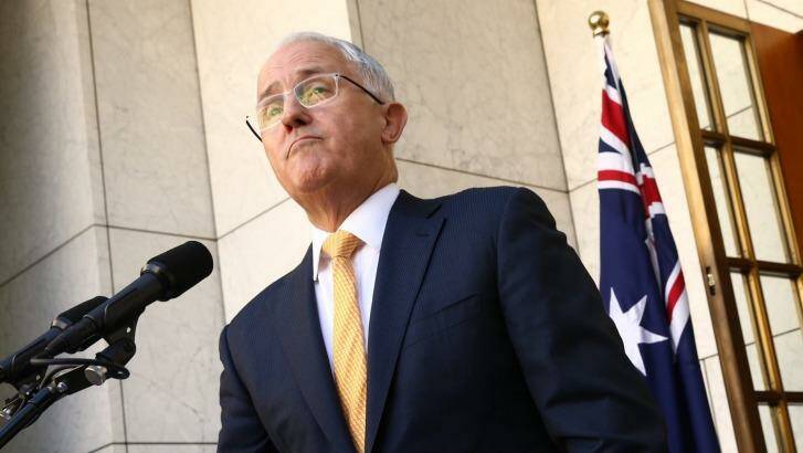 PM Turnbull announces he will bring Parliament back early ahead of a likely double dissolution election. Photo: Andrew Meares