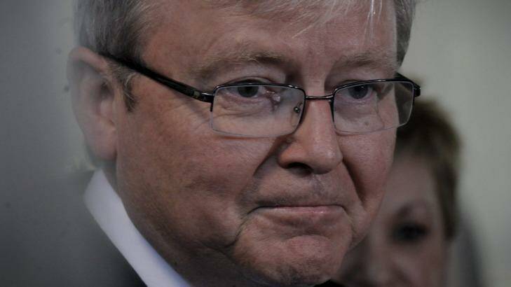 Former prime minister Kevin Rudd's website was blocked within parliament. Photo: Andrew Meares