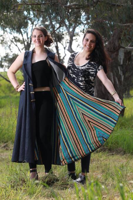 Billabong High student Anna Takle wearing a dress by Anna Williams. Pictures: KYLIE ESLER