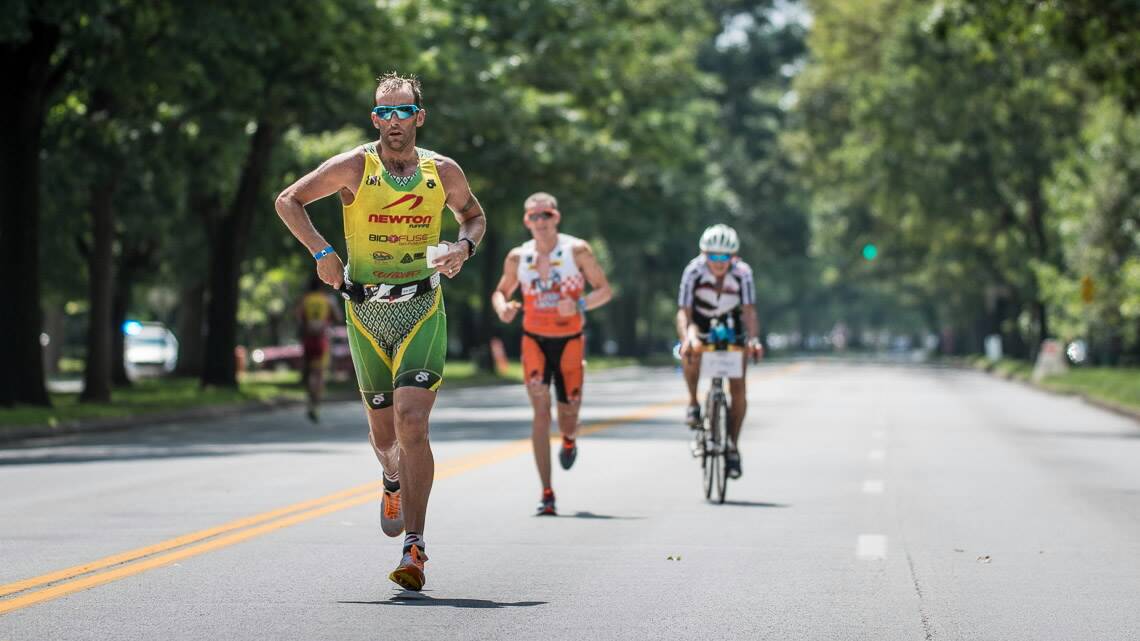 Chris McDonald broke away from the pack with 32 kilometres to go in the Louisville Ironman in Kentucky, US.