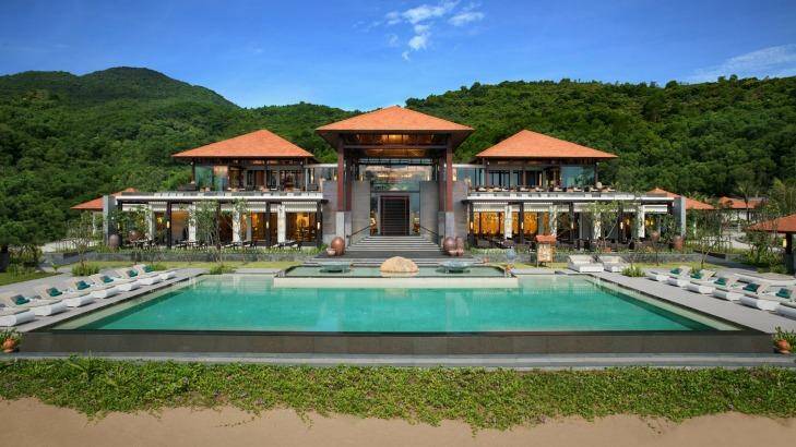 Peace and seclusion: The main pool at Banyan Tree resort, Lang Co, Vietnam.