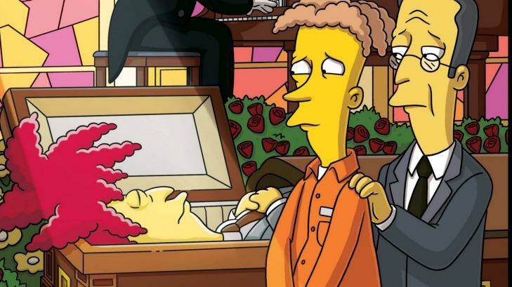 Sideshow Bob, voiced by Kelsey Grammer, is about to switch places with nemesis Bart Simpson.  Photo: Fox