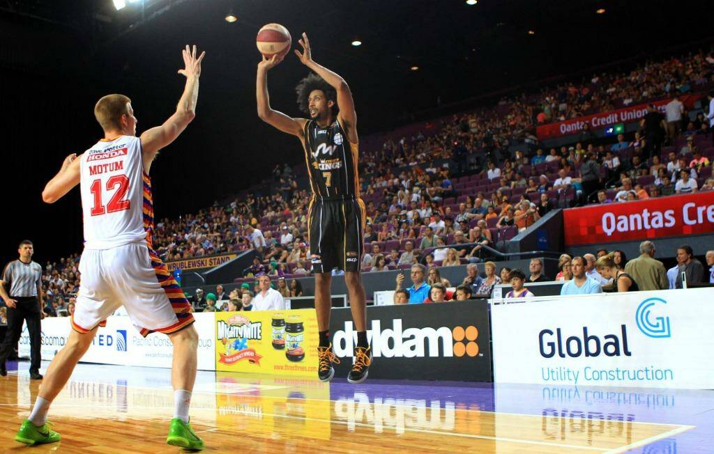 The Kings super star import Josh Childress makes a shot in front of a home crowd at the Kingdome. Photo: James Alcock