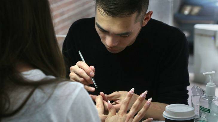 Jonny Diep Pham is one of Australia's top nail artists.  Photo: Tony Walters