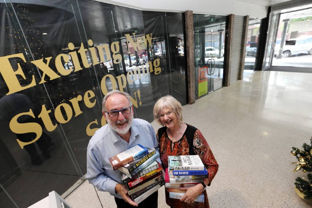 David Lewis and Judith Doughty  are set  to move Dymocks  to a new location at Myer Centrepoint. Picture: PETER MERKESTEYN