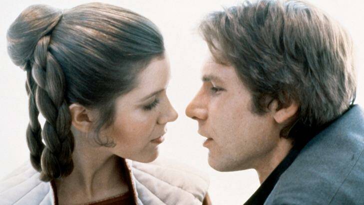 American actors Carrie Fisher and Harrison Ford on the set of Star Wars: Episode V - The Empire Strikes Back directed by Irvin Kershner. Photo: Lucasfilm/Sunset Boulevard/Corbis via Getty Images
