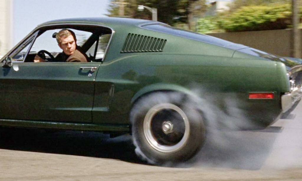 Steve McQueen driving a Ford Mustang in <i>Bullitt</i> (1968). Photo: Supplied by Warner Brothers