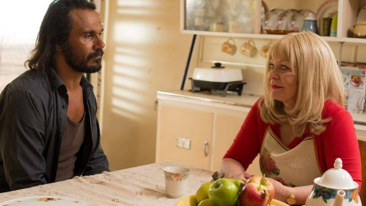 Aaron Pedersen and Jacki Weaver in Goldstone, which opened the 2016 Sydney Film Festival. Photo: Supplied