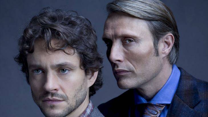 Hugh Dancy as Will Graham and Mads Mikkelsen as Hannibal Lecter.  Photo: Supplied