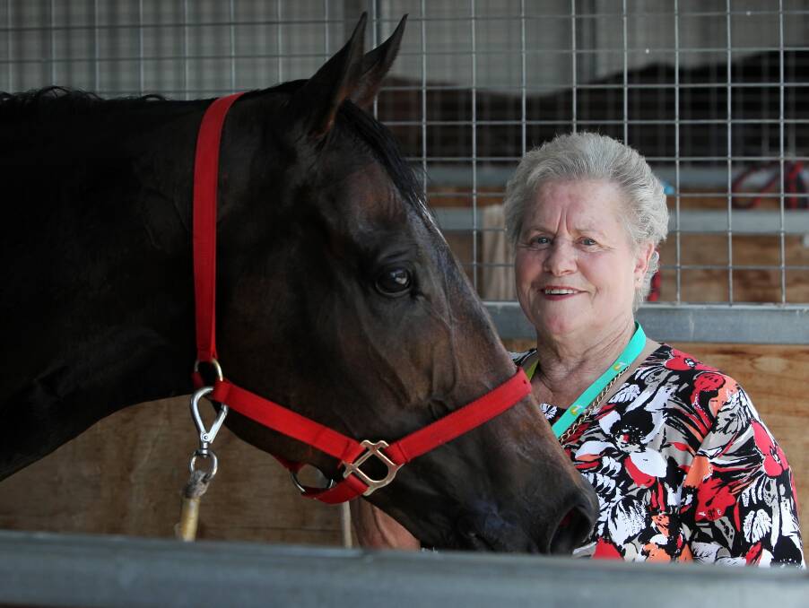 Liz Aalbers was yesterday recognised for a lifetime involvement in the Wodonga Turf Club with life membership. Picture: MATTHEW SMITHWICK