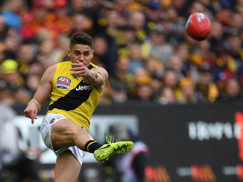 Dion Prestia is one of a number of Tigers battling to be fit for round one in the AFL.